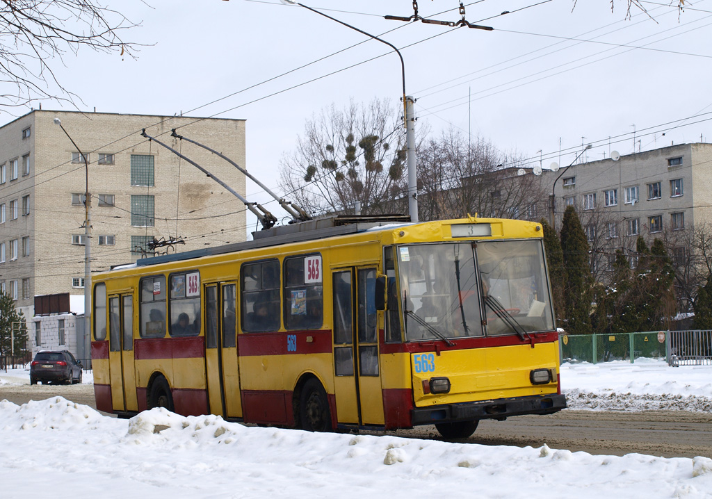 Львов, Škoda 14Tr89/6 № 563