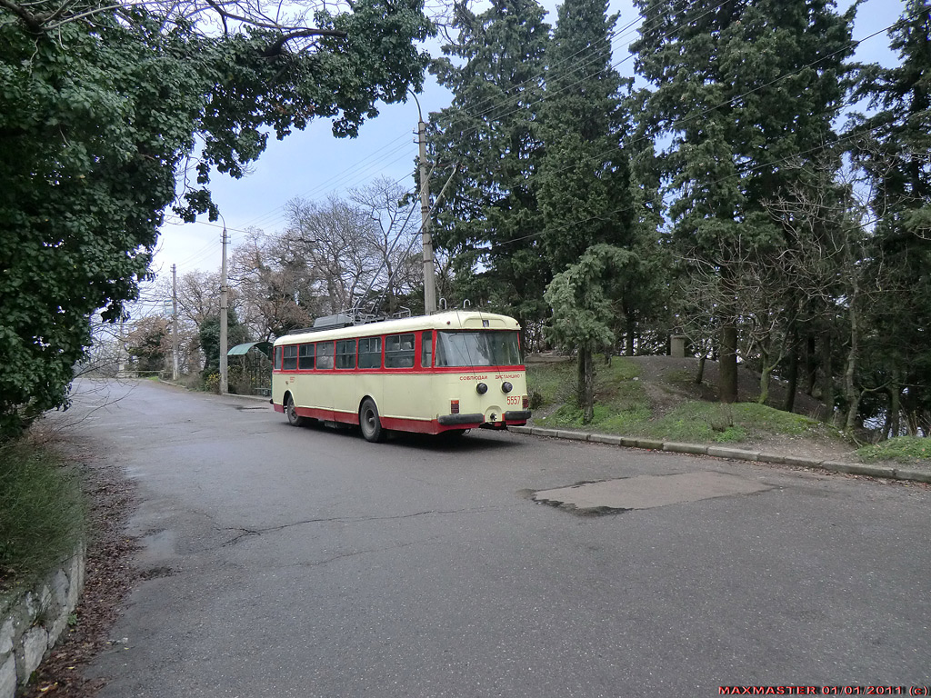 Troleibuzul din Crimeea, Škoda 9Tr21 Nr. 5557; Troleibuzul din Crimeea — End stations and U-turn rings