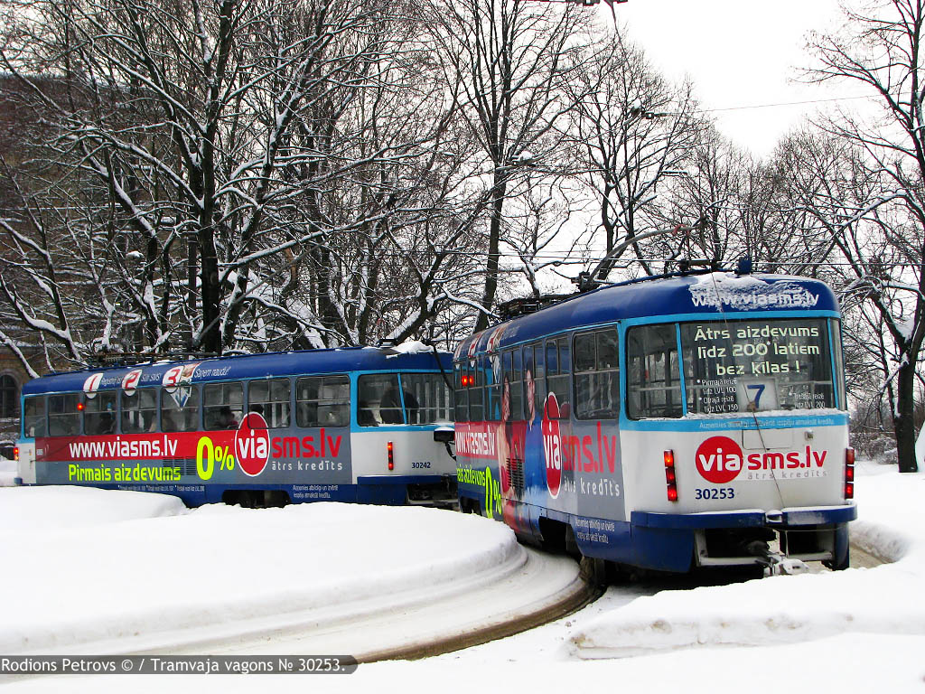 Рига, Tatra T3A № 30253