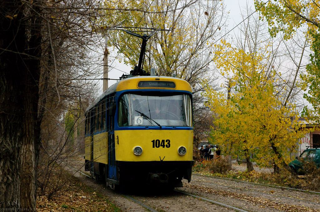 Алматы, Tatra T4D № 1043