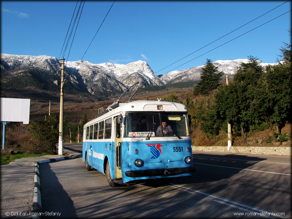 Крымский троллейбус, Škoda 9Tr21 № 5551
