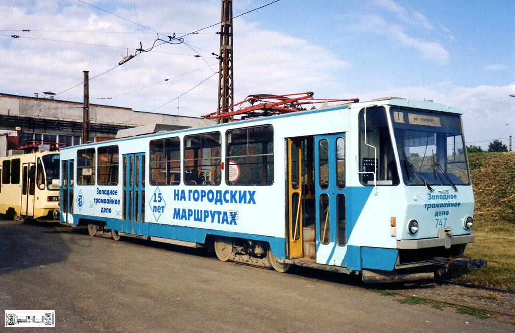 Екатеринбург, Tatra T6B5SU № 747