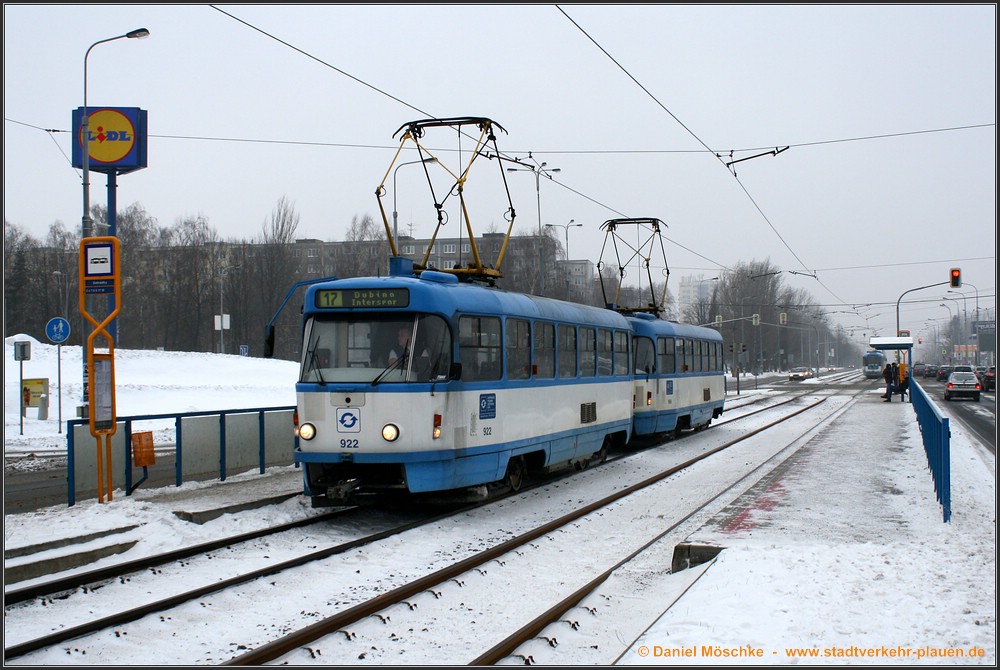 Острава, Tatra T3SUCS № 922