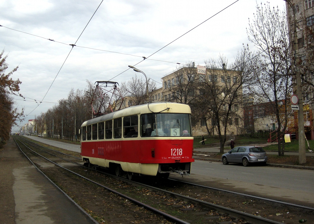 Ижевск, Tatra T3SU (двухдверная) № 1218