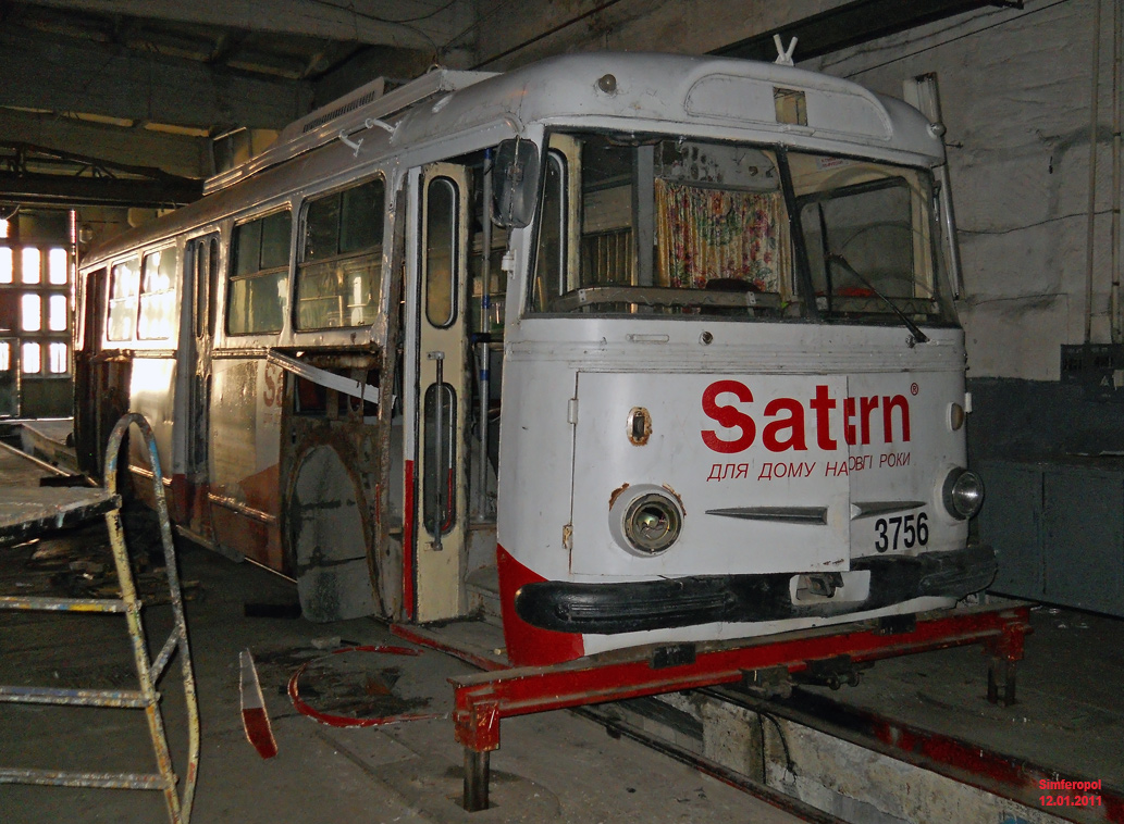 Крымский троллейбус, Škoda 9TrH27 № 3756