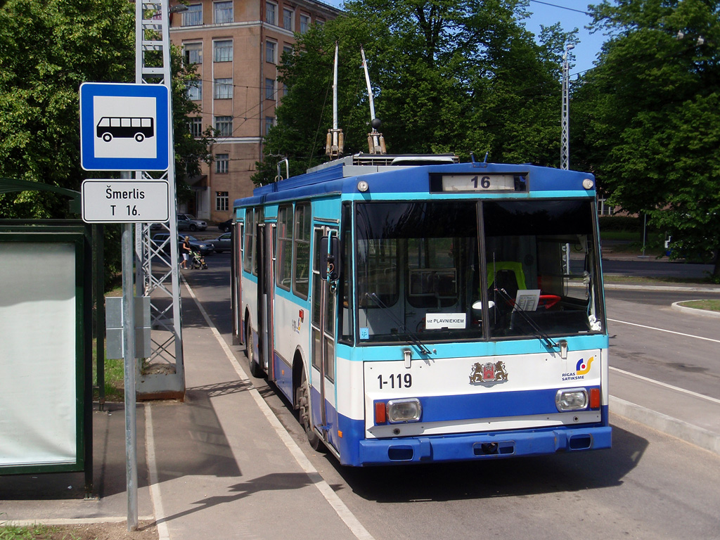 Рига, Škoda 14Tr89/6 № 1-119