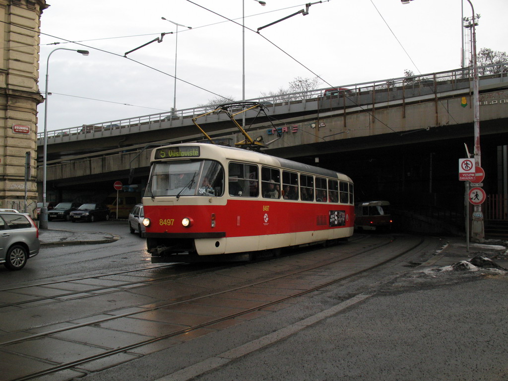 Прага, Tatra T3R.P № 8497