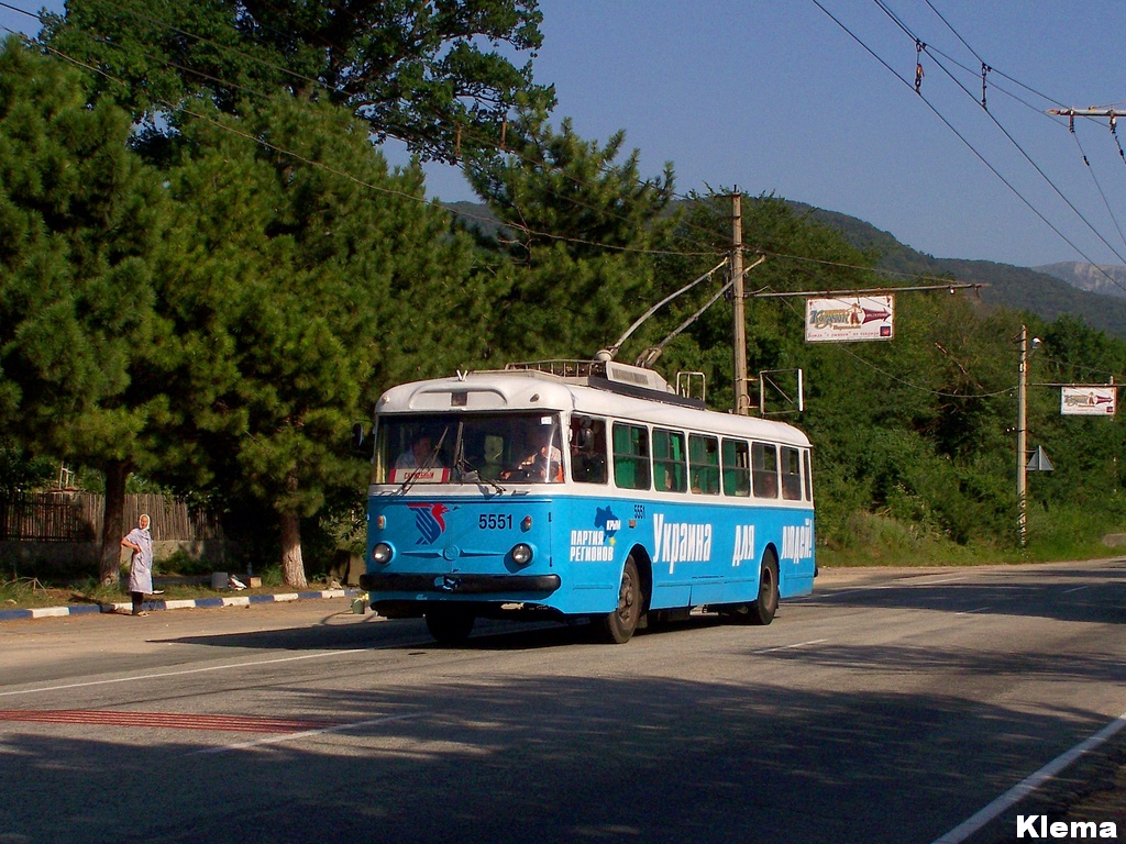 Крымский троллейбус, Škoda 9Tr21 № 5551