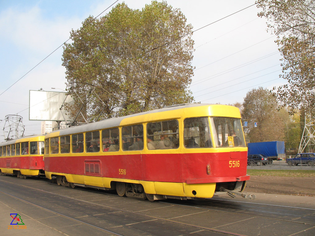 Киев, Tatra T3SU № 5516
