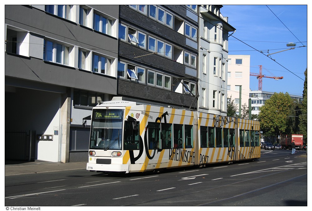 Düsseldorf, Duewag NF6 № 2116 Düsseldorf, Duewag NF6 № 2116