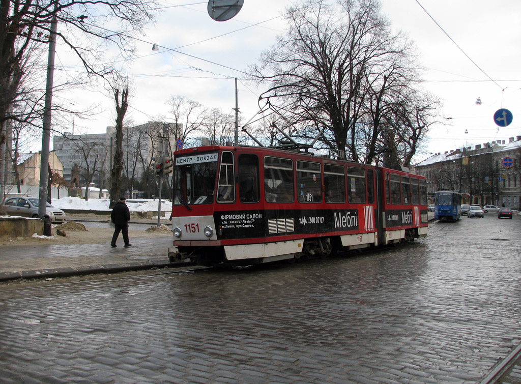 Львов, Tatra KT4D № 1151