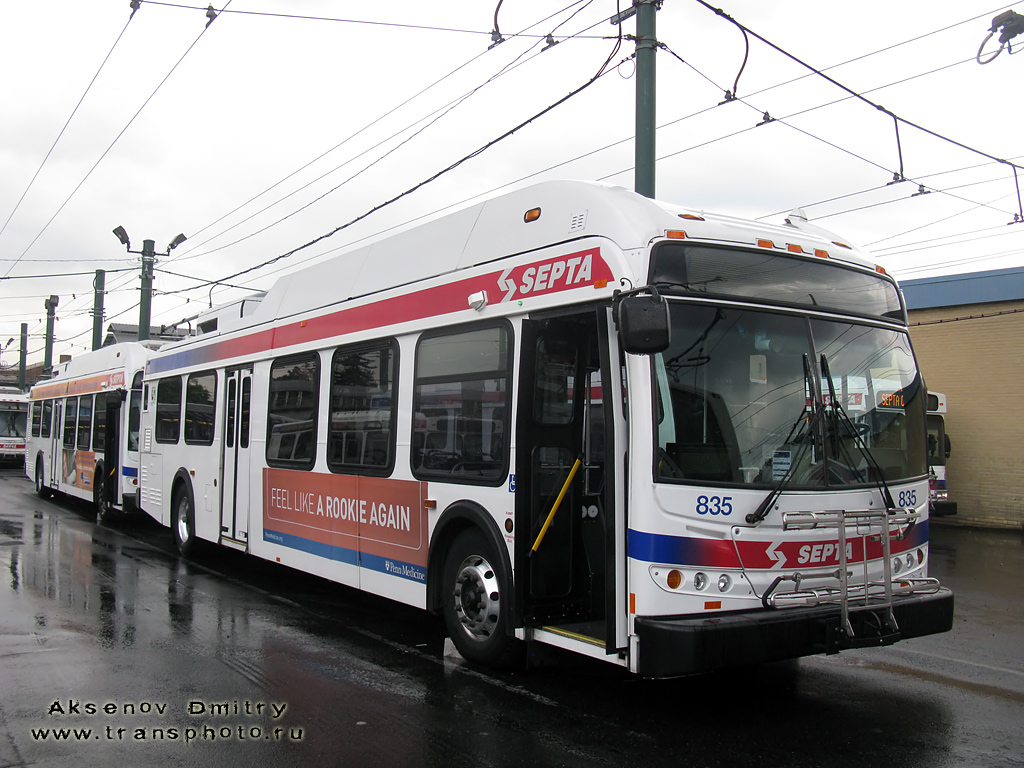 Филадельфия, New Flyer E40LFR № 835