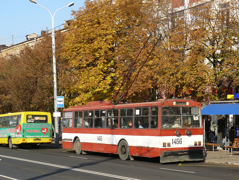 Мариуполь, Škoda 14Tr89/6 № 1456