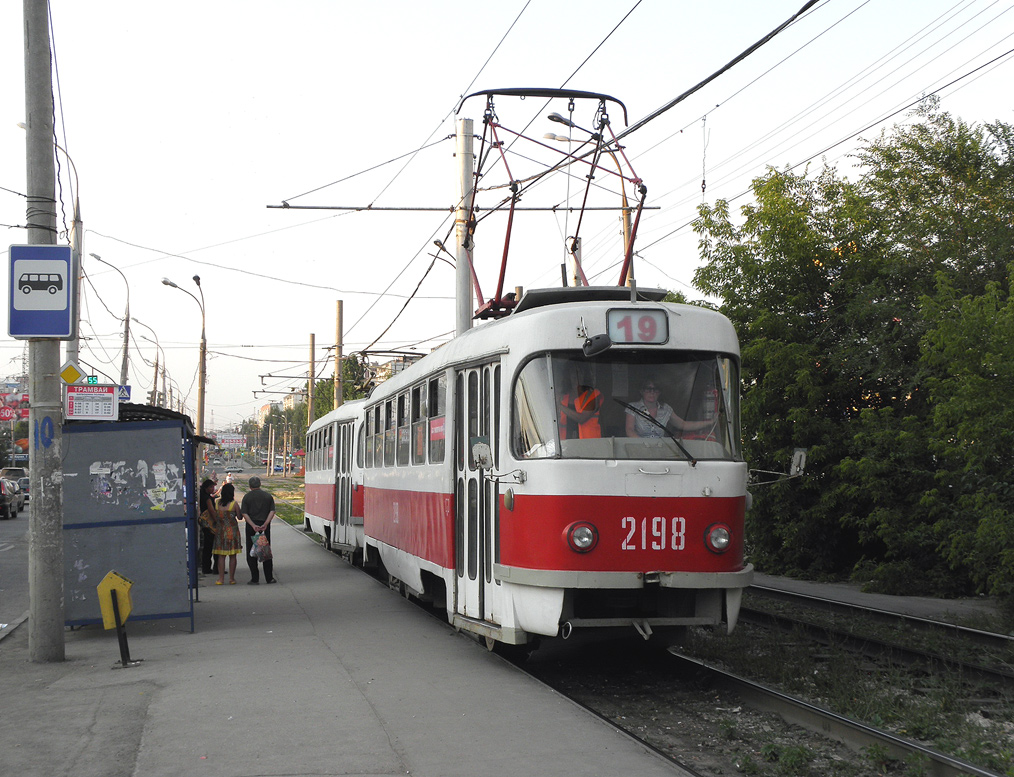 Самара, Tatra T3SU (двухдверная) № 2198