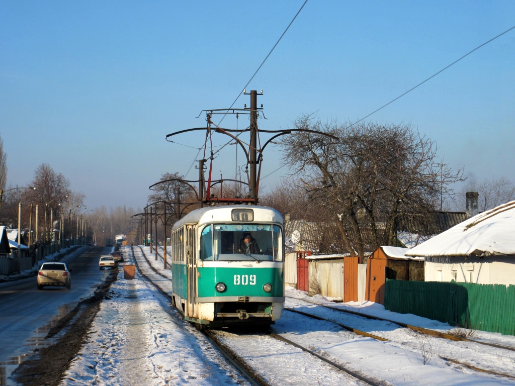 Донецьк, Tatra T3SU (двухдверная) № 809 Донецьк, Tatra T3SU (двухдверная) № 809