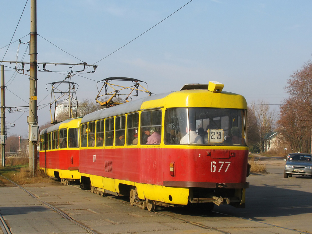 Харьков, Tatra T3SU № 677 Харьков, Tatra T3SU № 677