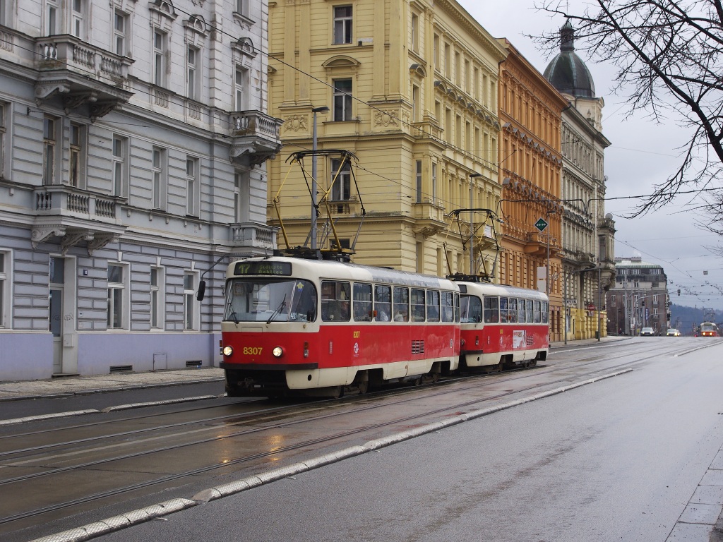 Прага, Tatra T3R.P № 8307