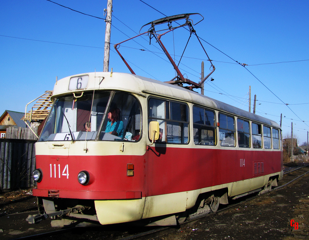 Ижевск, Tatra T3SU (двухдверная) № 1114