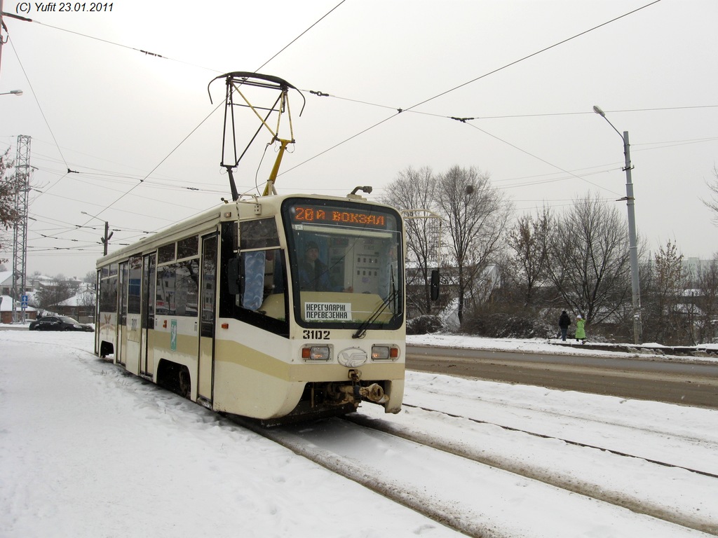 Harkiva, 71-619KT № 3102; Harkiva — Transportation Party 1/23/2011 on a KTM-19 (10th Anniversary of the Transport Community in Kharkov)
