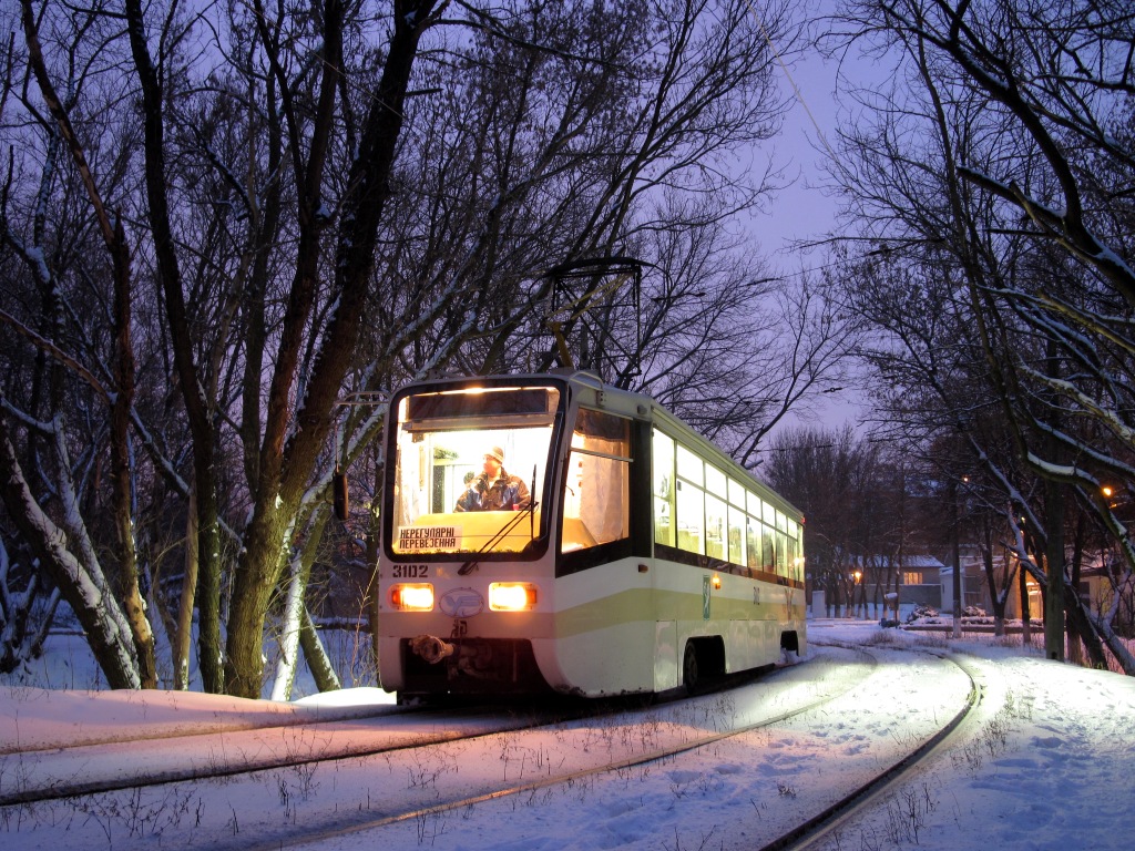 Charkiw, 71-619KT Nr. 3102; Charkiw — Transportation Party 1/23/2011 on a KTM-19 (10th Anniversary of the Transport Community in Kharkov)