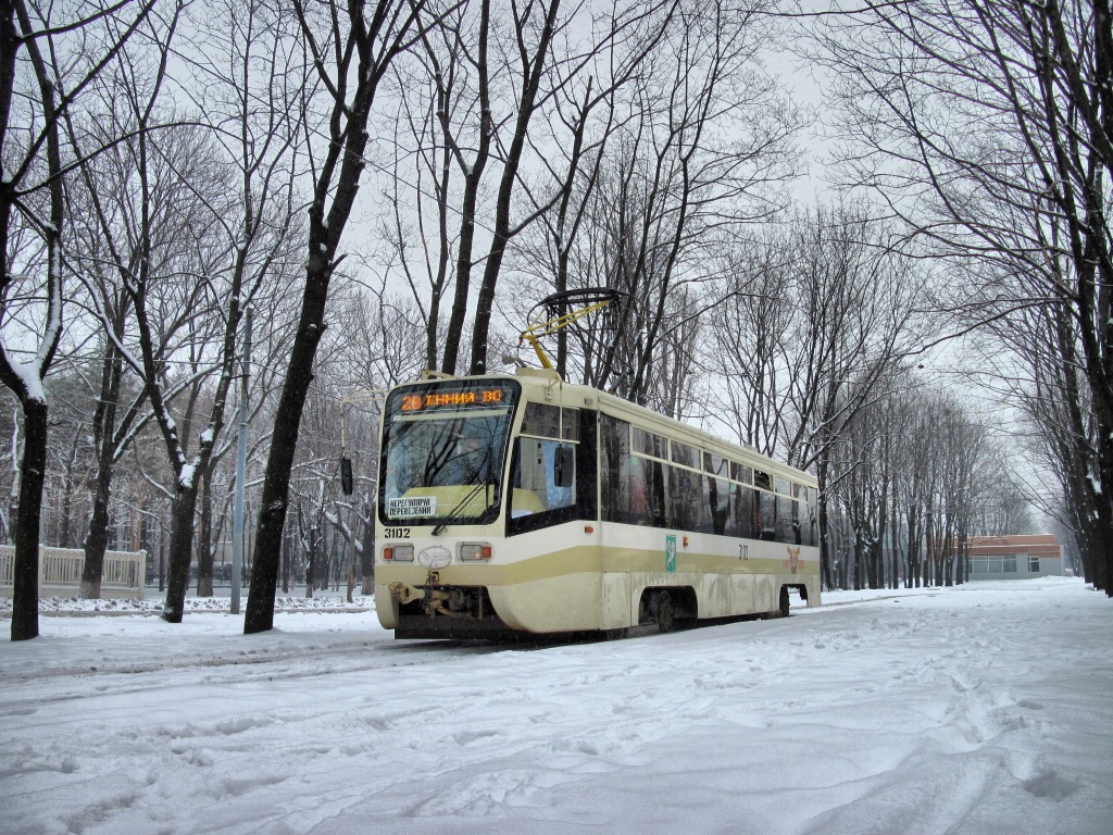 Харьков, 71-619КТ № 3102; Харьков — Транспортовка 23.01.2011 — поездка на трамвае КТМ-19 приуроченная к 10-летию транспортного сообщества в Харькове
