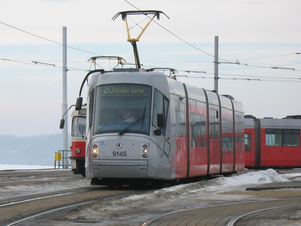 Прага, Škoda 14T Elektra № 9145