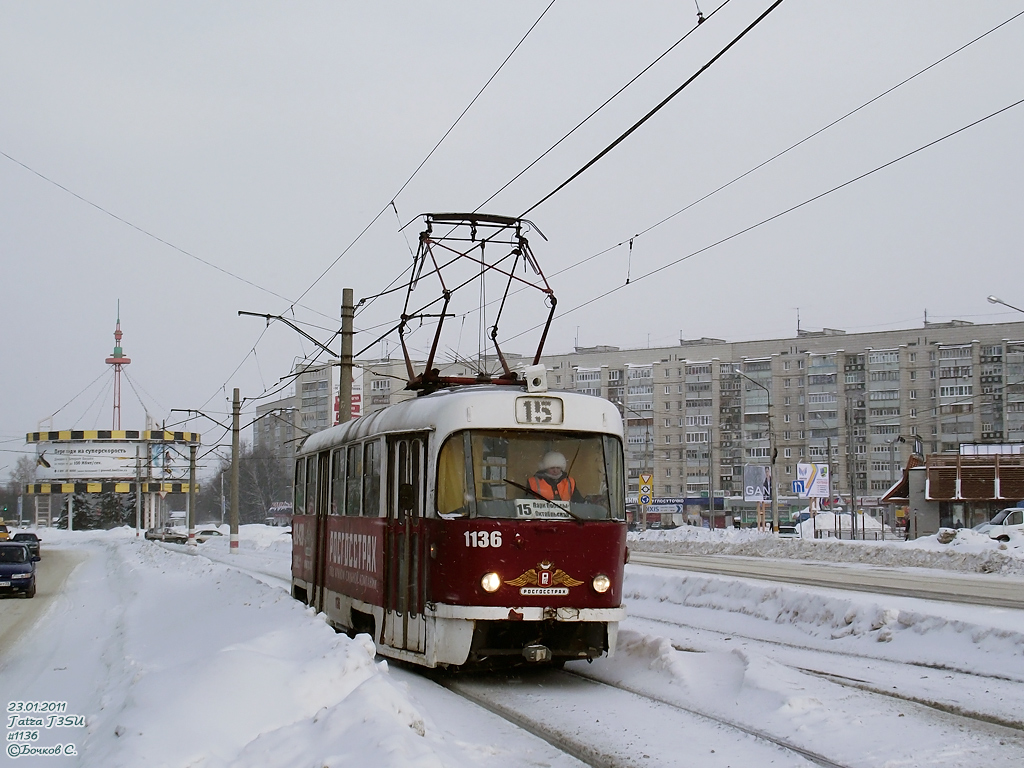 Ульяновск, Tatra T3SU № 1136