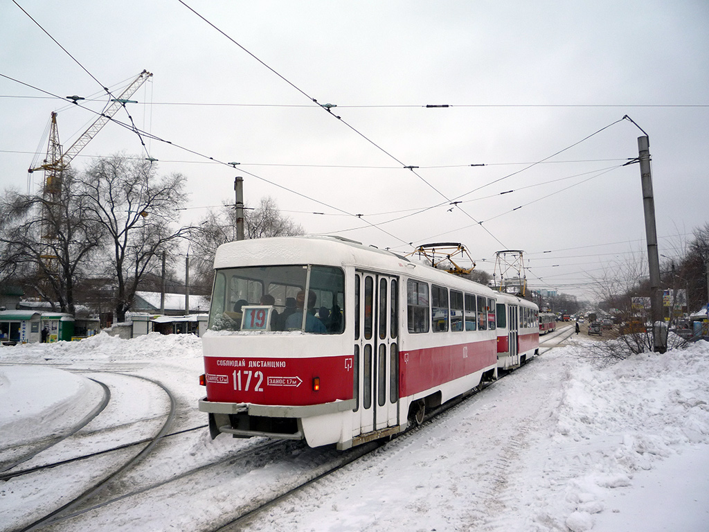 Самара, Tatra T3SU (двухдверная) № 1172