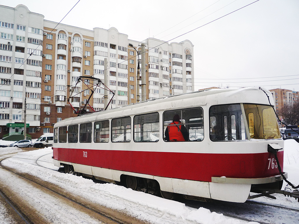 Самара, Tatra T3SU (двухдверная) № 763