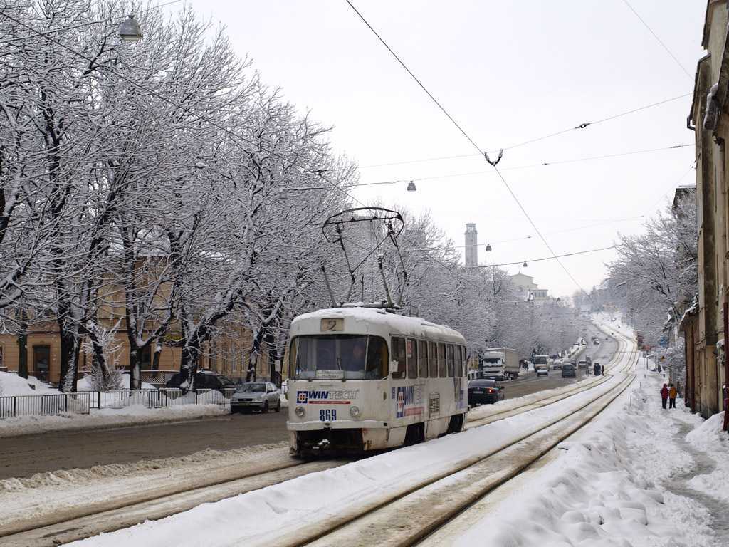 Львов, Tatra T4SU № 869