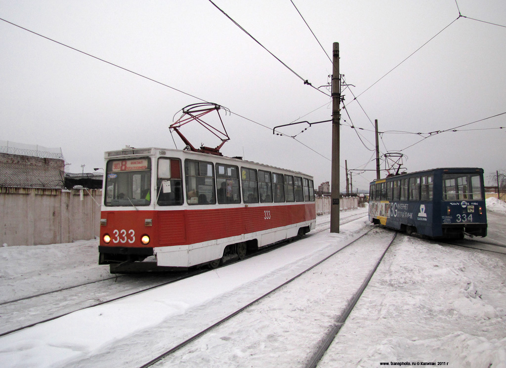 Нижний Тагил, 71-605 (КТМ-5М3) № 333; Нижний Тагил, 71-605 (КТМ-5М3) № 334