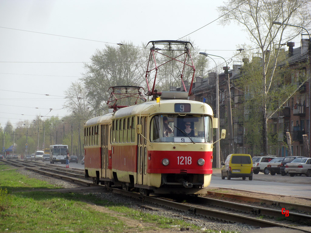 Ижевск, Tatra T3SU (двухдверная) № 1218