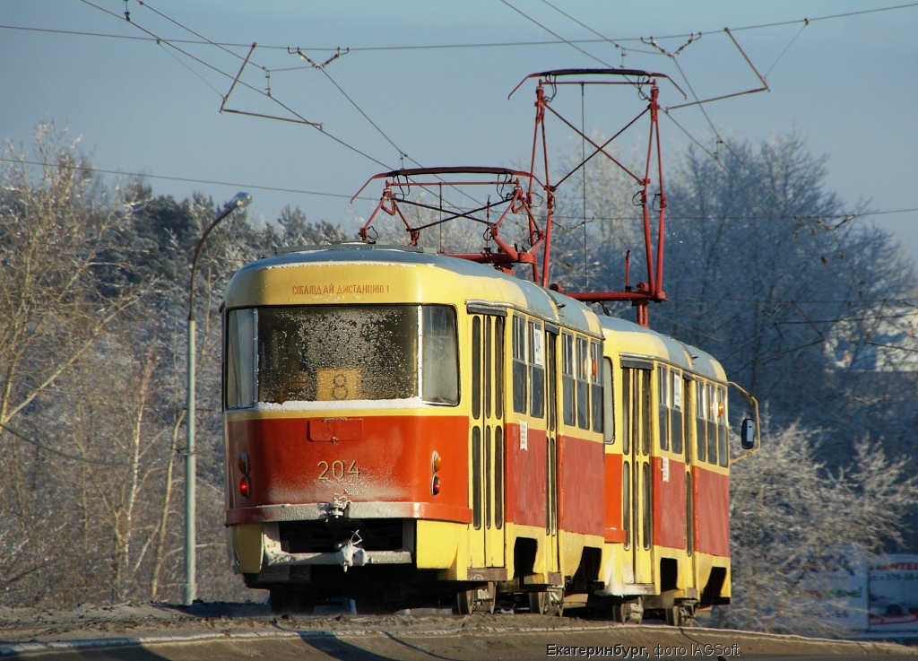 Екатеринбург, Tatra T3SU № 204