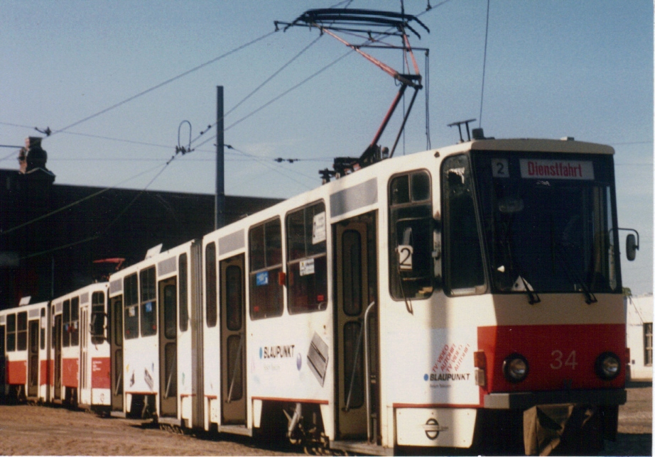Котбус, Tatra KT4D № 34; Котбус — Старые фотографии