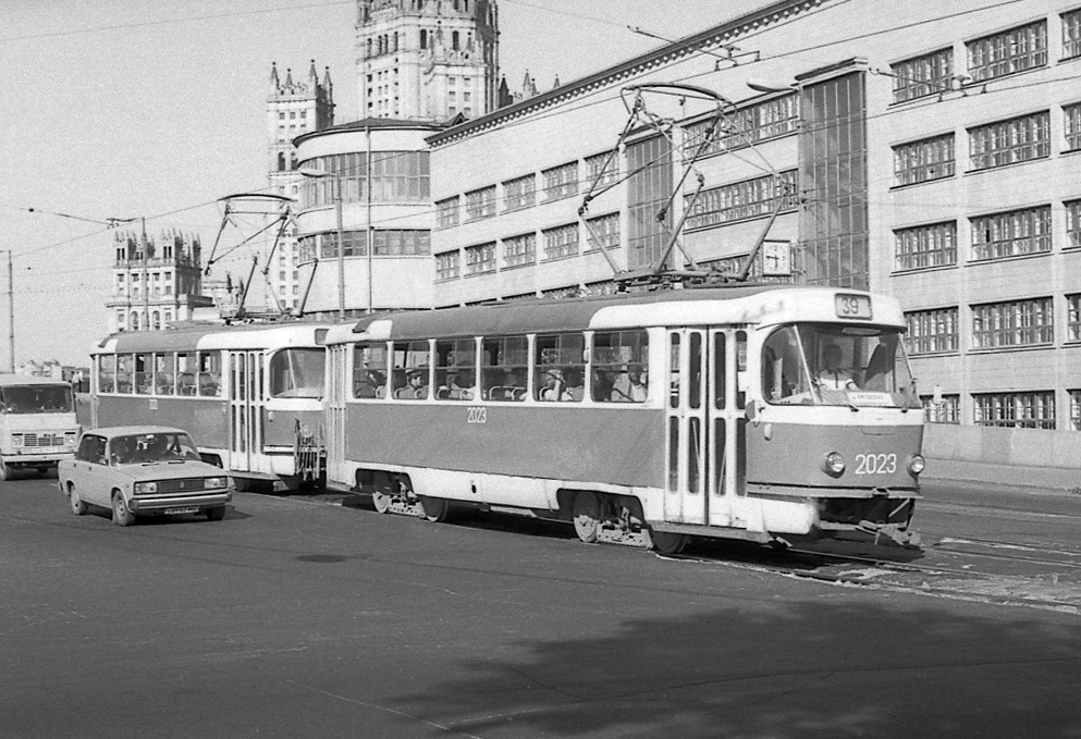 Москва, Tatra T3SU (двухдверная) № 2023