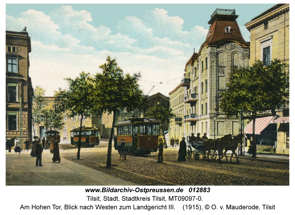 Советск, Двухосный моторный вагон № 8; Советск — Старые фото — Тильзитский трамвай