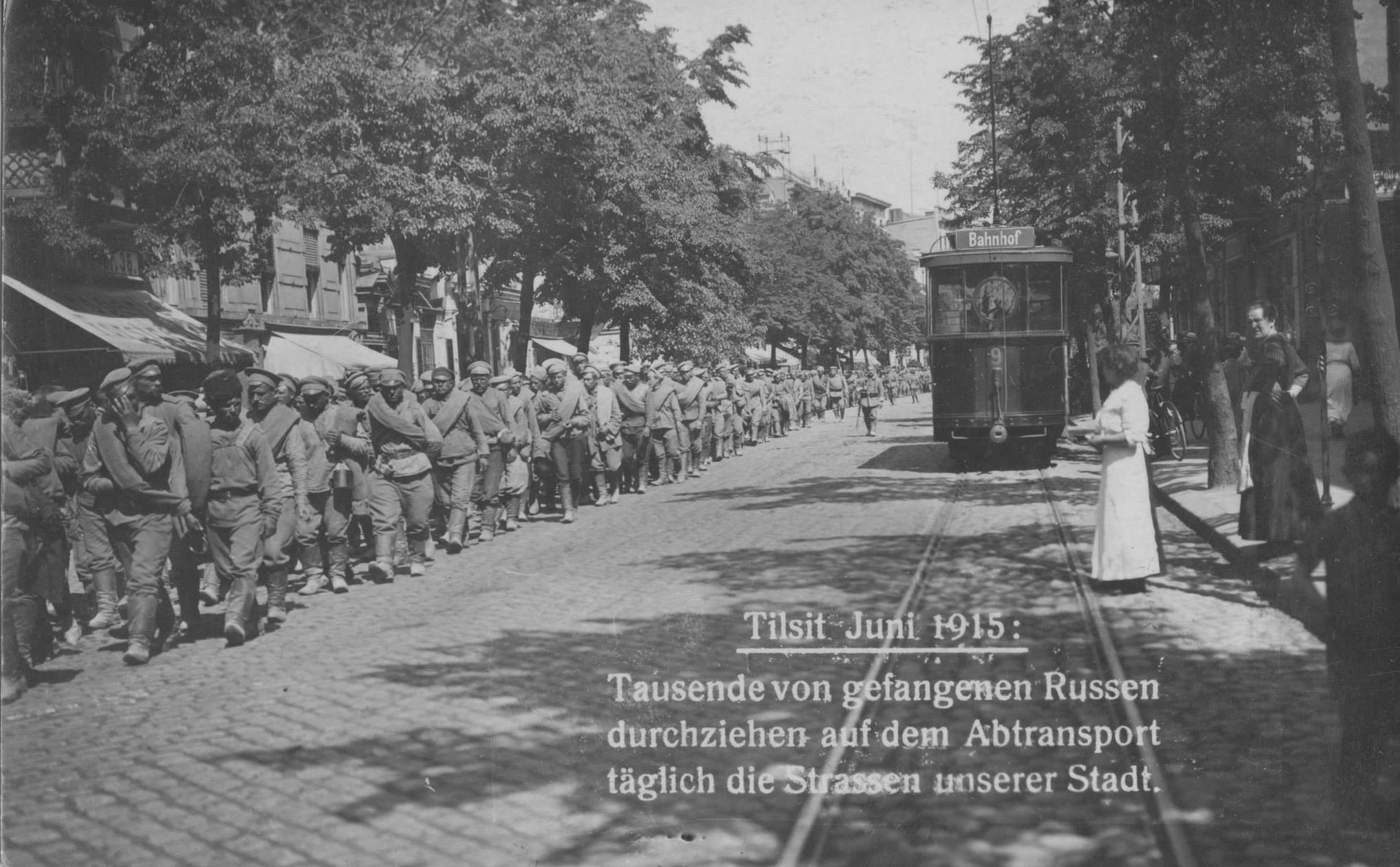 Советск, Двухосный моторный вагон № 9; Советск — Старые фото — Тильзитский трамвай