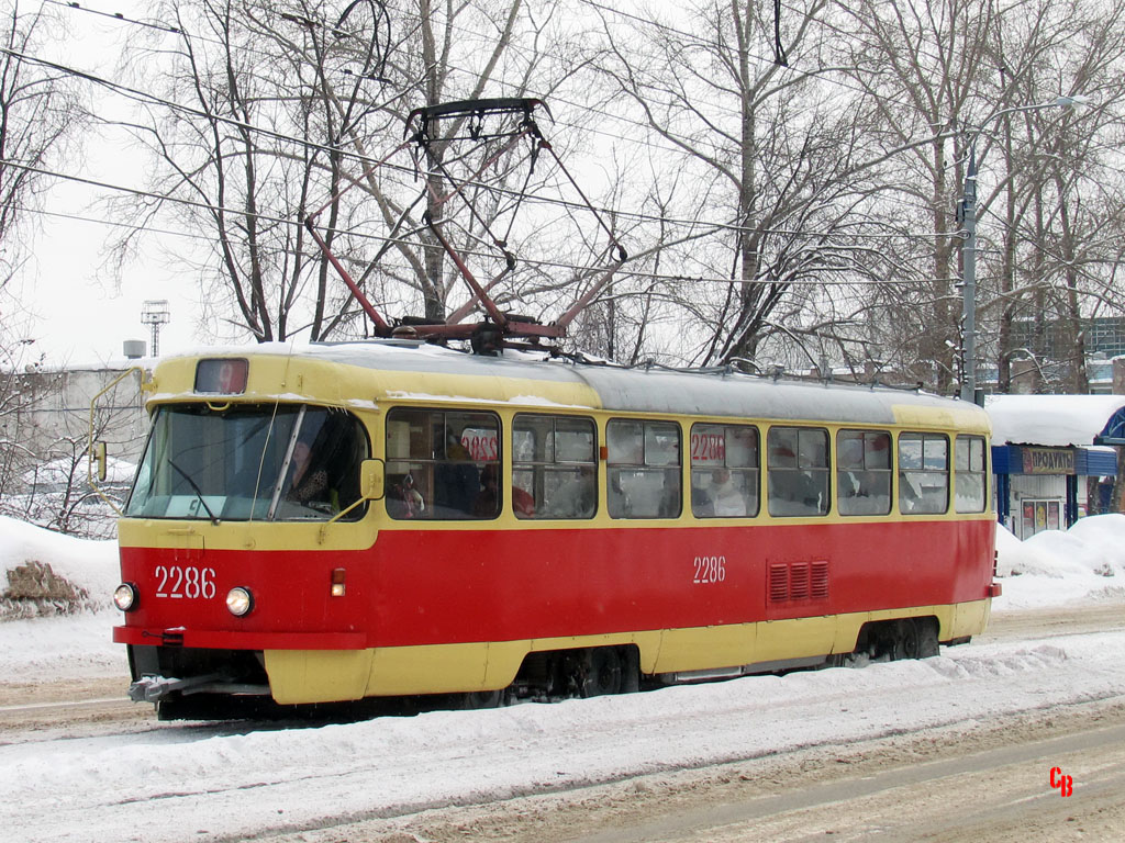 Ижевск, Tatra T3SU (двухдверная) № 2286
