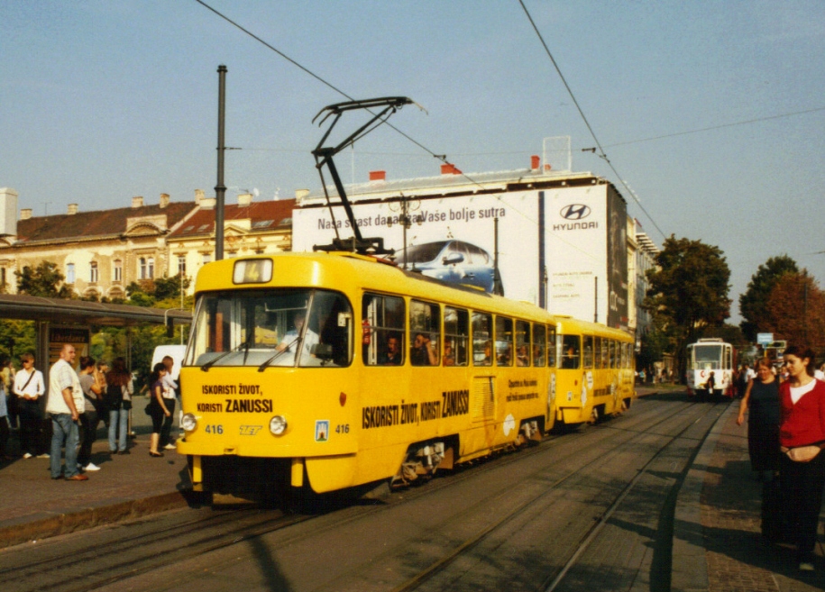 Загреб, Tatra T4YU № 416