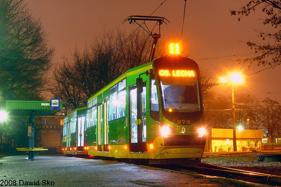 Познань, Konstal 105N-Alfa HF07 № 272