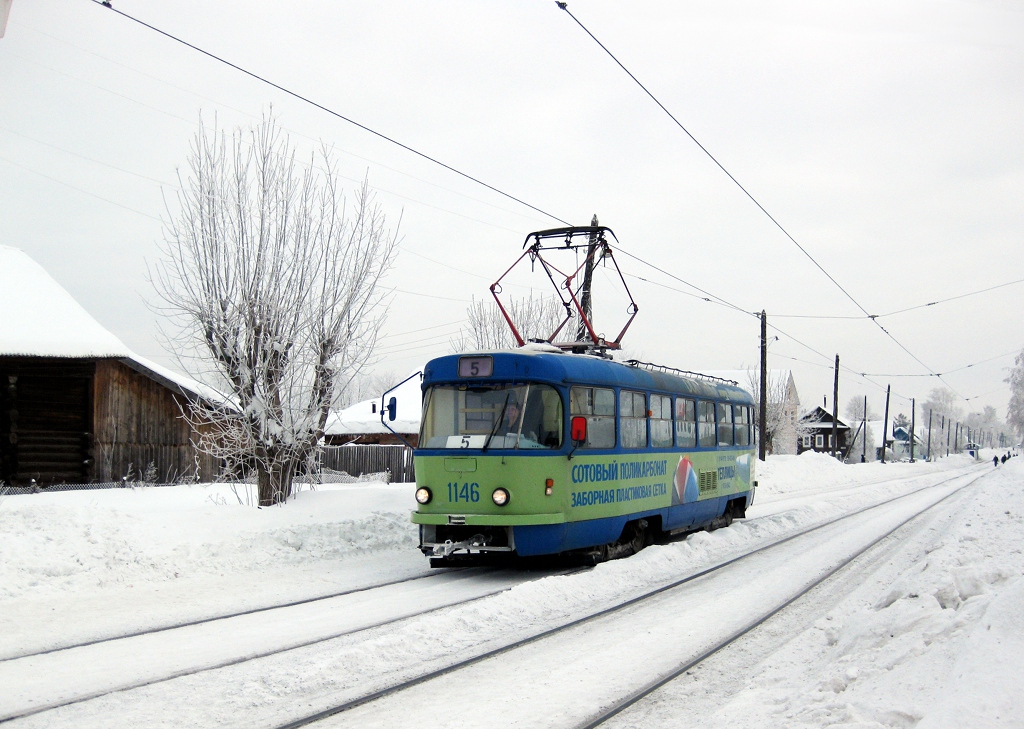 Ижевск, Tatra T3SU (двухдверная) № 1146