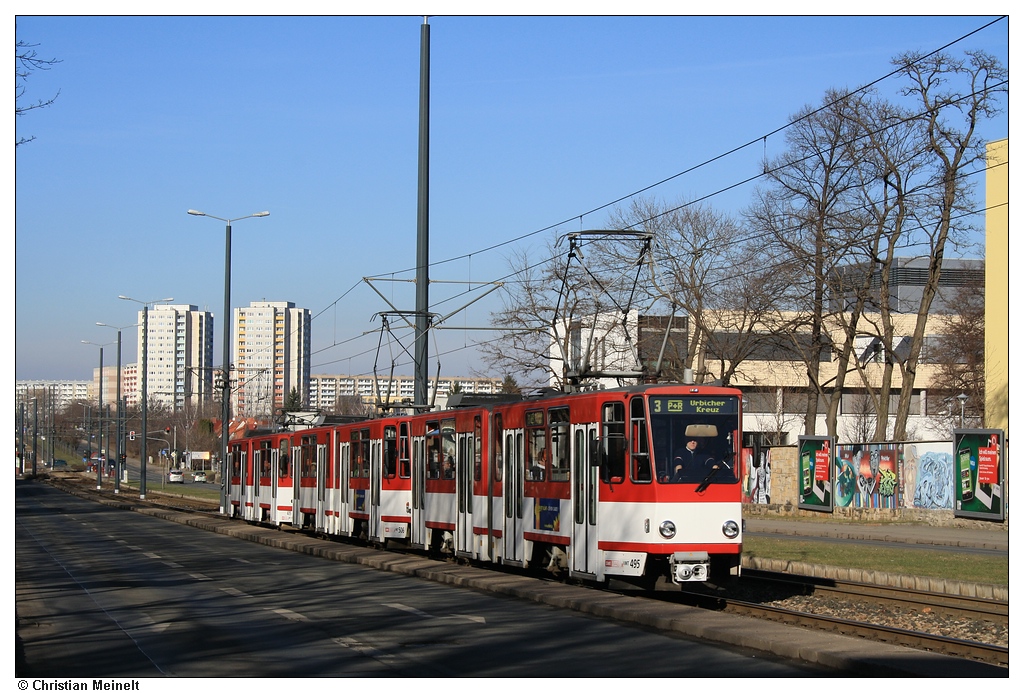Эрфурт, Tatra KT4DM № 495; Эрфурт — Тройники Tatra KT4D+KT4D+KT4D