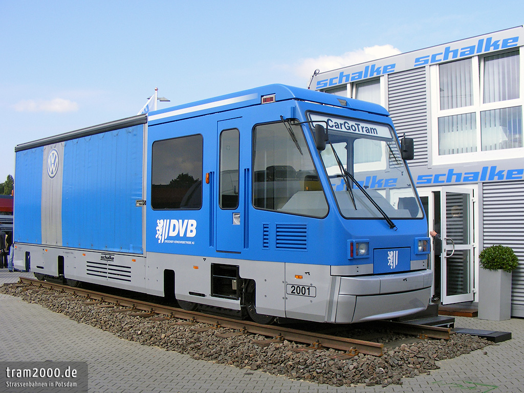 Дрезден, Schalker Eisenhütte CarGoTram № 2001; Берлин — InnoTrans 2008; Дрезден — Грузовой трамвай «CarGoTram» (2001 — 2020)