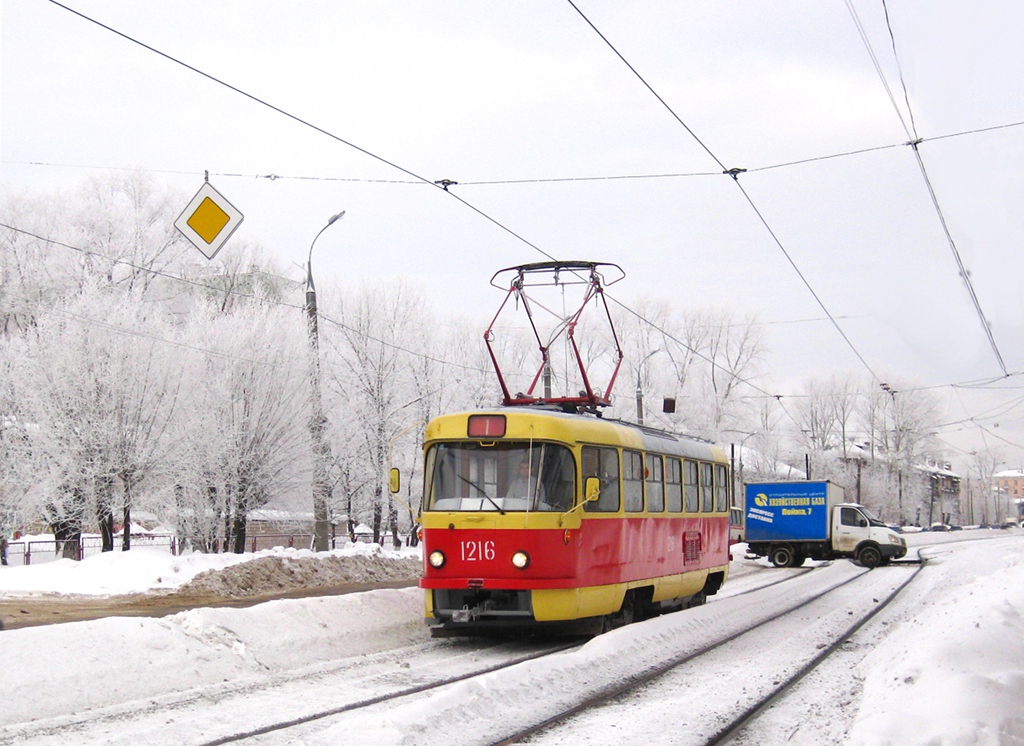 Ижевск, Tatra T3SU (двухдверная) № 1216