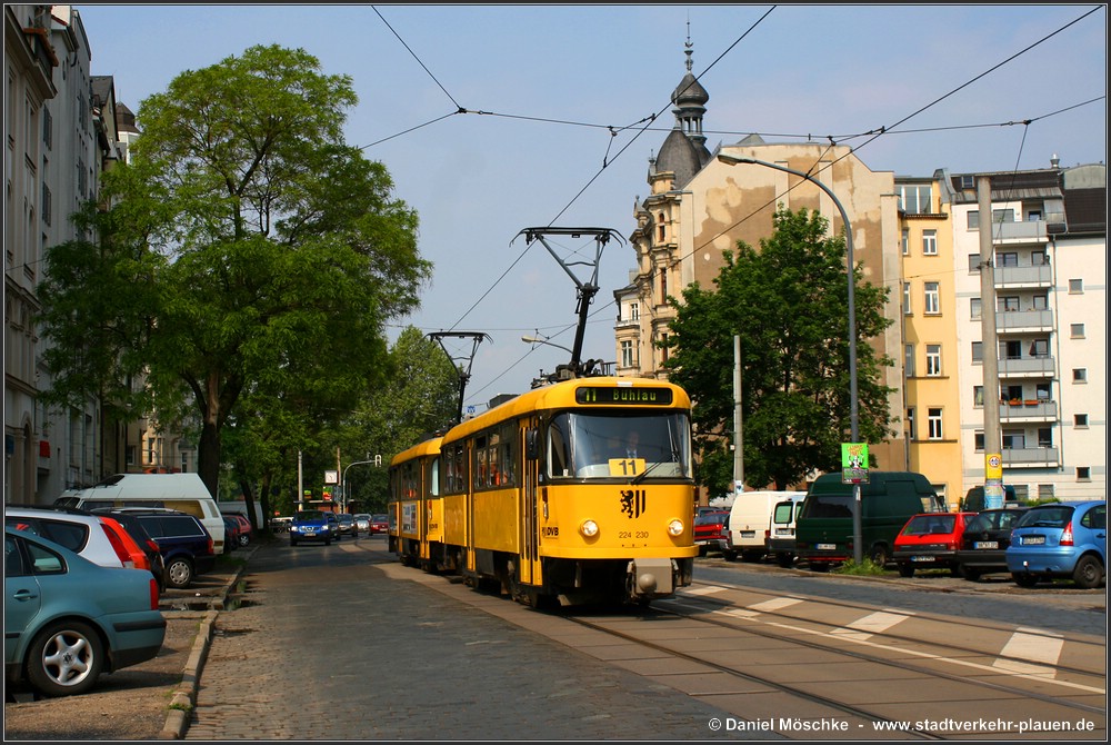 Дрезден, Tatra T4D-MT № 224 230; Дрезден — Прощание с Татрами (29.05.2010)