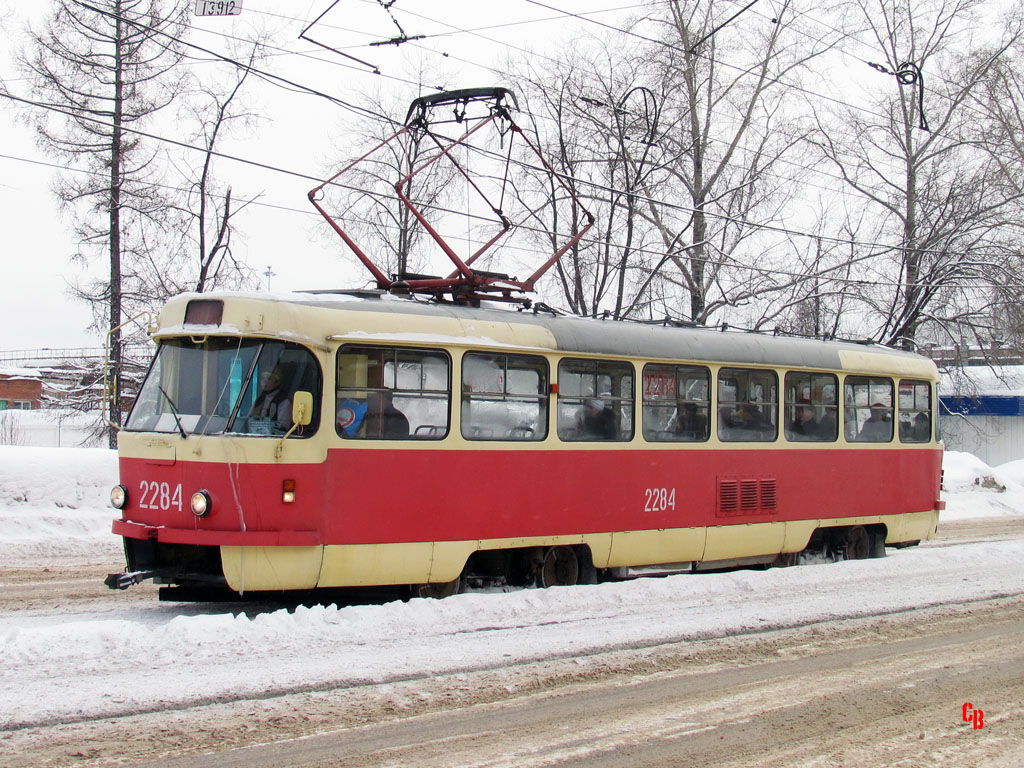 Ижевск, Tatra T3SU (двухдверная) № 2284