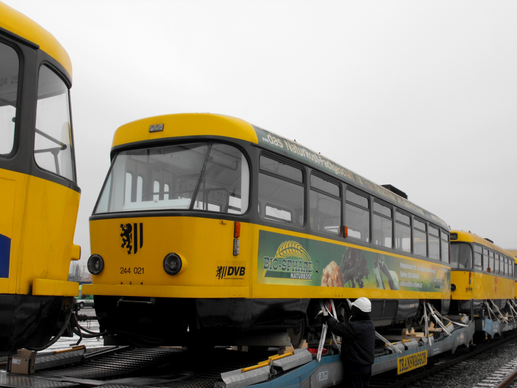 Дрезден, Tatra TB4D № 244 021; Дрезден — Отправка трамваев Tatra в Восточную Европу