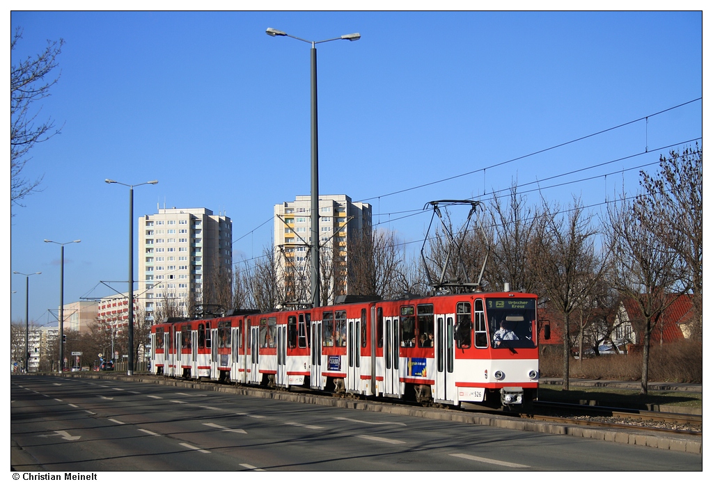 Эрфурт, Tatra KT4D № 526; Эрфурт — Тройники Tatra KT4D+KT4D+KT4D