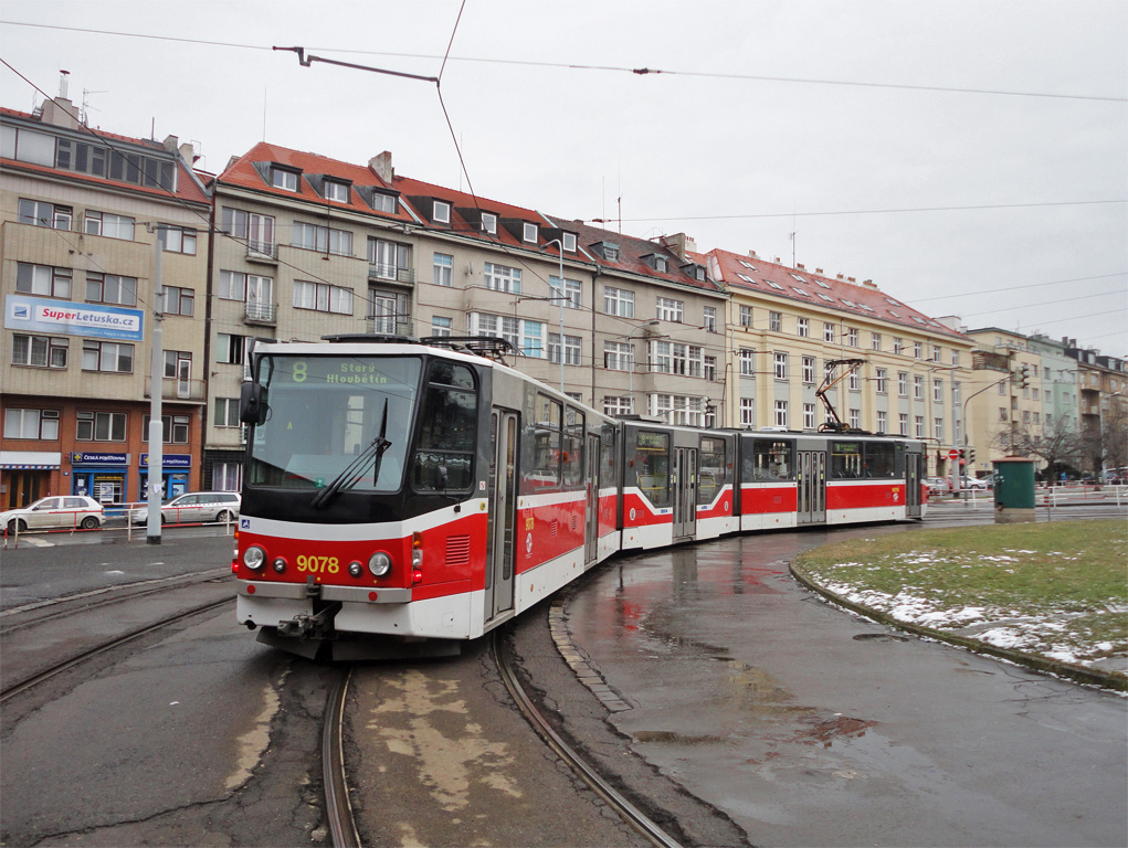 Прага, Tatra KT8D5R.N2P № 9078 Прага, Tatra KT8D5R.N2P № 9078