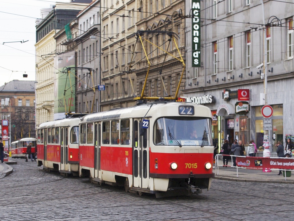Прага, Tatra T3SU № 7015